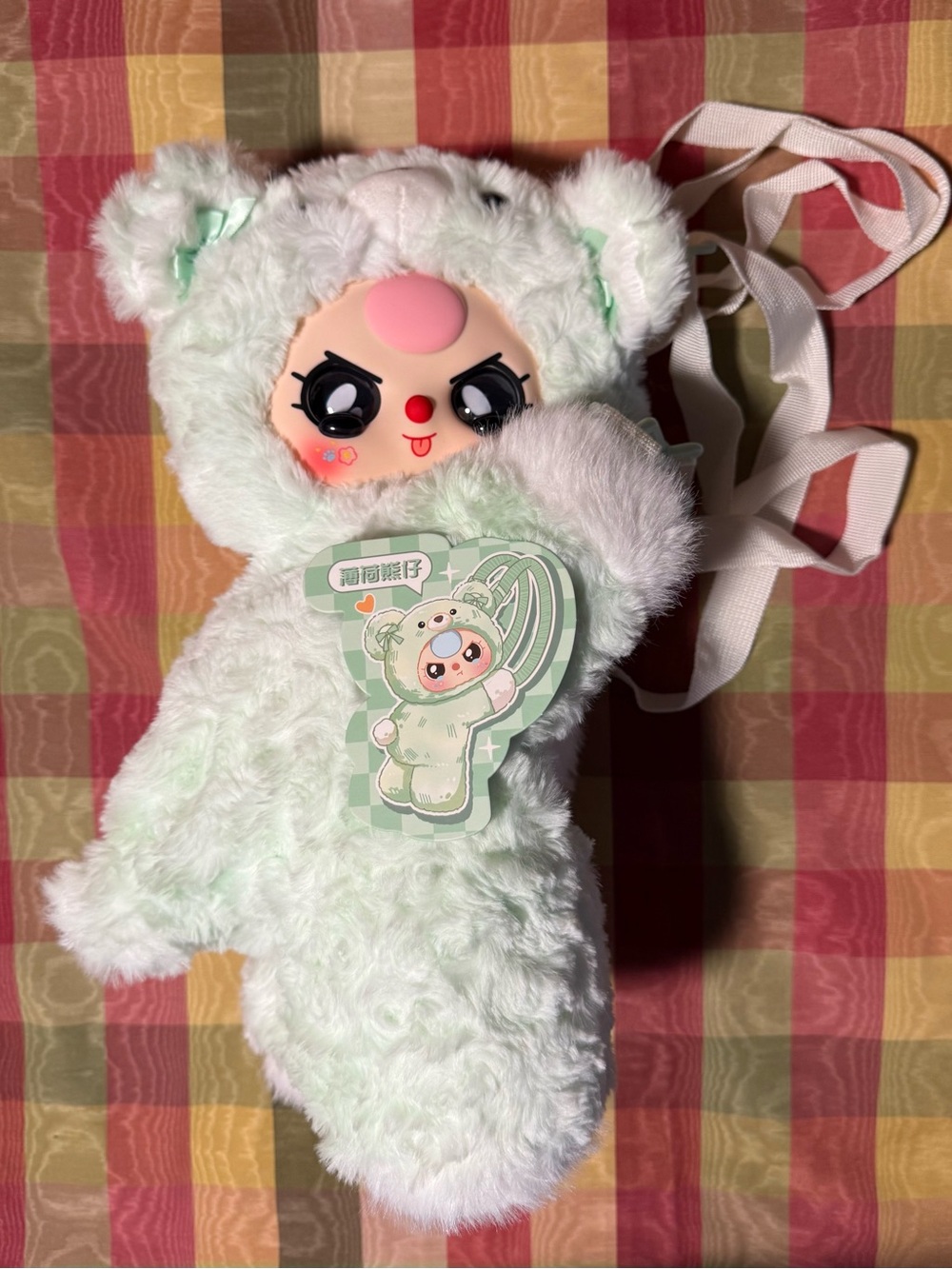 Baby Three 400% Hugging Backpack Confirmed Green Bear (No Box)